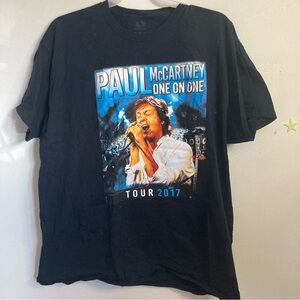 Paul McCartney 2017 one on one tour shirt black 2XL from the MSG show. Worn 1x